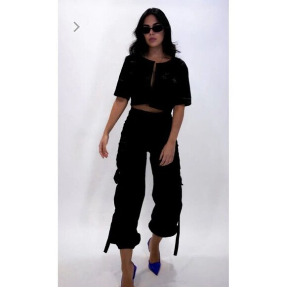 Macondia Pants - Macondia Cargo Pant Black Size S